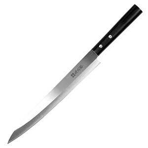 Нож янагиба д/суши,сашими «Масахиро»;сталь,дерево;,L=410/275,B=35мм;металлич.,черный COM- 4070325