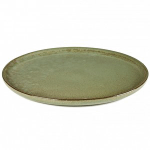 Тарелка «Серфис»;керамика;D=270,H=15мм;зелен. COM- 3012483