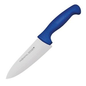 Нож поварской «Проотель»;сталь нерж.,пластик;,L=290/150,B=45мм;синий,металлич. COM- 4071960