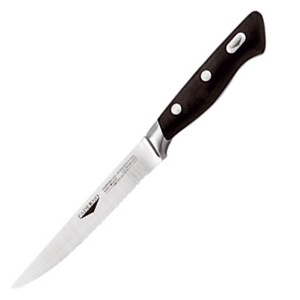 Нож для стейка;сталь нерж.,пластик;,L=245/140,B=20мм;черный COM- 3111302