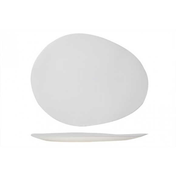 Тарелка овальная 31x24,8 см h 2 см, цвет белый, PALISSANDRO