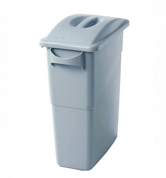 Бак контейнер для мусора 60 л 50*26 см h69 см серый узкий P.L.-BARBOSSA, RIC - 81259108