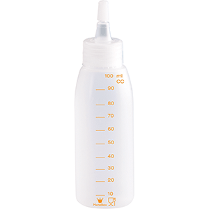 Бутылка мерная с носиком;полиэтилен;100мл;D=35,H=140мм;матовый COM- 3101019