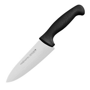 Нож поварской «Проотель»;сталь нерж.,пластик;,L=290/150,B=45мм;черный,металлич. COM- 4071957