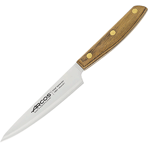 Нож поварской «Нордика»;сталь нерж.,дерево;,L=14см COM- 4072502