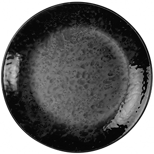 Тарелка «Нанокрем Блэк» мелкая;фарфор;D=190,H=22мм;черный COM- 3014424