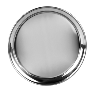 Блюдо сервировочное круглое «Проотель»;сталь нерж.;D=30/25,5,H=41,L=35,B=33см;серебрист. COM- 4080680