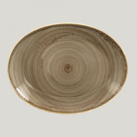 Овальная тарелка RAK Twirl Alga 36 см, RIC - 81220458