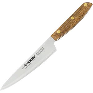 Нож поварской «Нордика»;сталь нерж.,дерево;,L=16см COM- 4072503