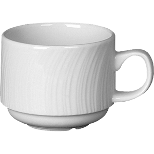 Чашка кофейная «Спайро»;фарфор;85мл;D=60,H=45,L=85мм;белый COM- 3130235
