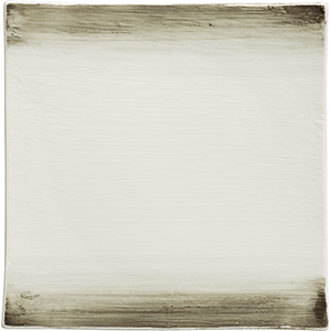 Тарелка «Айсио» квадратная;фарфор;,H=31,L=196,B=196мм;белый,серый COM- 3014366
