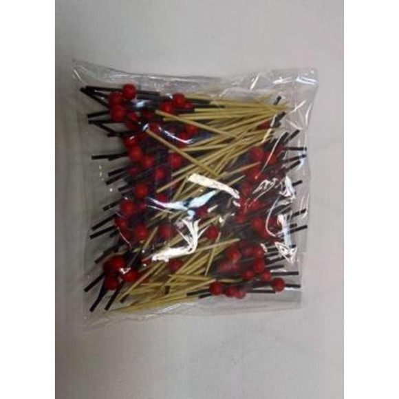 Пика "Красная жемчужина", 7 см, бамбук, 100 шт, RIC - 81211064