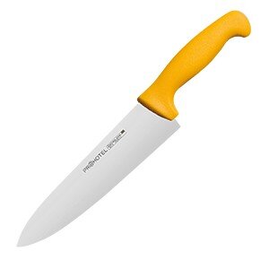 Нож поварской «Проотель»;сталь нерж.,пластик;,L=340/200,B=45мм;желт.,металлич. COM- 4071966