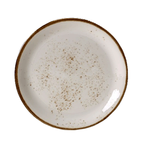Тарелка «Крафт Вайт» мелкая;фарфор;D=30,H=2см;белый,коричнев. COM- 3011922