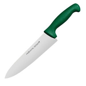 Нож поварской «Проотель»;сталь нерж.,пластик;,L=340/200,B=45мм;зелен.,металлич. COM- 4071964