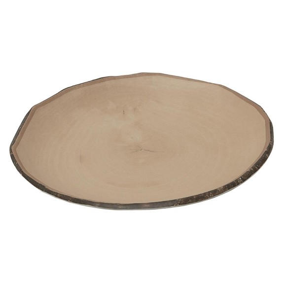 Блюдо 21*2 см круглое Timber Brown пластик меламин , RIC - 81229933