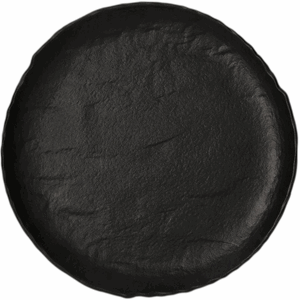 Тарелка «Вулкания» мелкая;фарфор;D=21см;черный COM- 3010764