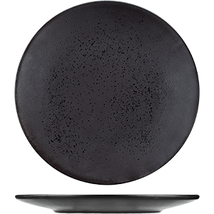 Тарелка плоская «Оникс»;керамика;D=27см;черный COM- 3013277