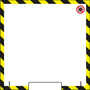 Защитный настольный экран д/персонала сборный;пластик;,L=60,B=60см;прозр. COM- 8100161