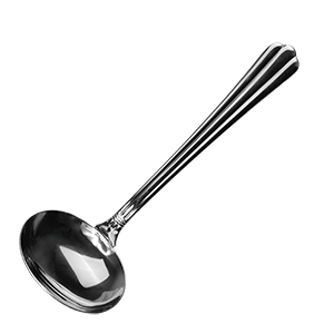 Ложка для соуса «Библос»;сталь нерж.;,L=18,B=6см;металлич. COM- 4110748